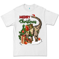 White merry christmas brachiosaurus Premium Tee - LillyAllenDesigns