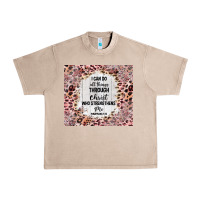 French Oak i can do all things with leopard and glitter Urban Heavy Tee - TumblerDesignByShophia