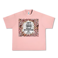 Salmon i can do all things with leopard and glitter Urban Heavy Tee - TumblerDesignByShophia