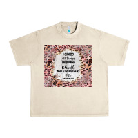 Sandshell i can do all things with leopard and glitter Urban Heavy Tee - TumblerDesignByShophia