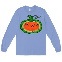 Colony Blue watermelon pumpkin Long Sleeve Tee - Jasminsmagicworld
