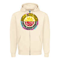 Sandshell Hello Summer Zipper Hoodie - CowhideDigitalArt