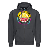 Smoke Hello Summer Zipper Hoodie - CowhideDigitalArt