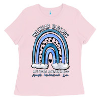 Bubblegum Pink we wear blue for autism awareness accept understan Ladies Tee - Artiststas