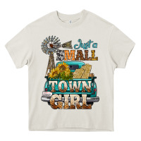 Cream Just A Small Town Girl Windmill Heavy Core Tee - BundleAndBundleShop
