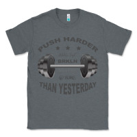 Charcoal Heather push harder Classic Tee - Bettercallsaul