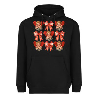 Black Valentines Eros and bow Heavyweight Hoodie - CowhideDigitalArt