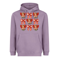 Lavender Valentines Eros and bow Heavyweight Hoodie - CowhideDigitalArt