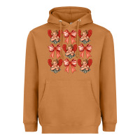 Meerkat Valentines Eros and bow Heavyweight Hoodie - CowhideDigitalArt