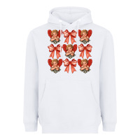 White Valentines Eros and bow Heavyweight Hoodie - CowhideDigitalArt