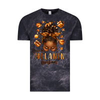 Cloud Black have a melanin christmas afro messy bun Vintage Tee - texasbilliewilder