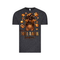 Vintage Black have a melanin christmas afro messy bun Vintage Tee - texasbilliewilder