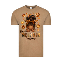 Vintage Coffee have a melanin christmas afro messy bun Vintage Tee - texasbilliewilder