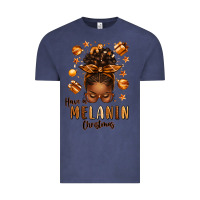 Vintage Denim have a melanin christmas afro messy bun Vintage Tee - texasbilliewilder