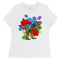 White autism t rex Ladies Tee - Artiststas