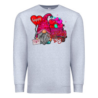 Heather Grey happy valentines day Premium Sweatshirt - SublimationCraftShop