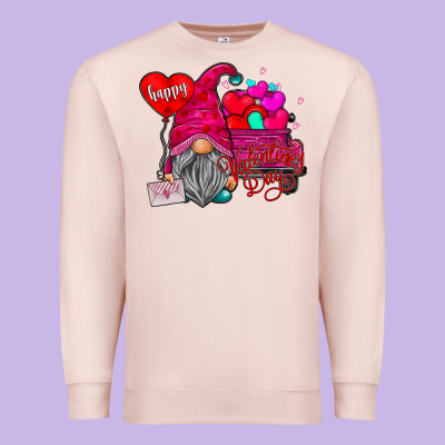 Happy Valentines Day Premium Sweatshirt Designed By Sublimationcraftshop