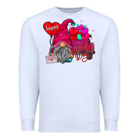 White happy valentines day Premium Sweatshirt - SublimationCraftShop