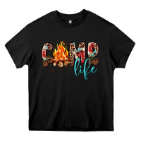 Black camp life Heavy Core Tee - JahusDesignShop