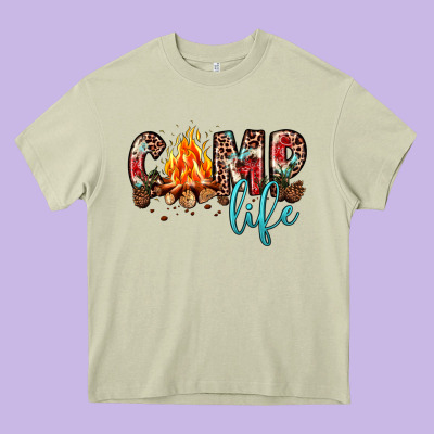 Camp Life Heavy Core Tee Designed By Jahusdesignshop