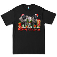 Black merry christmas baby sheeps Premium Tee - LillyAllenDesigns