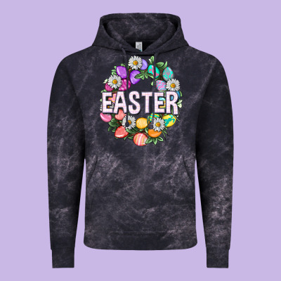 Easter With Eggs And Daisy Easter Day Vintage Hoodie Designed By Howdyjamesfarm