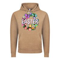 Vintage Coffee Easter with eggs and daisy Easter Day Vintage Hoodie - HowdyJamesFarm