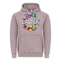 Vintage Zinc Easter with eggs and daisy Easter Day Vintage Hoodie - HowdyJamesFarm