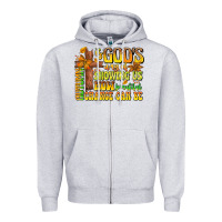 Heather Grey Autumn Is God's way Of Showing Us How Beautiful Ch Zipper Hoodie - CowhideDigitalArt