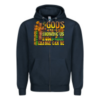 Navy Autumn Is God's way Of Showing Us How Beautiful Ch Zipper Hoodie - CowhideDigitalArt