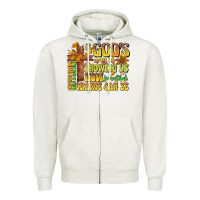 Oatmeal Heather Autumn Is God's way Of Showing Us How Beautiful Ch Zipper Hoodie - CowhideDigitalArt
