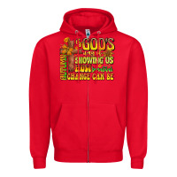 Red Autumn Is God's way Of Showing Us How Beautiful Ch Zipper Hoodie - CowhideDigitalArt