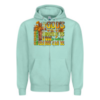 Seafoam Autumn Is God's way Of Showing Us How Beautiful Ch Zipper Hoodie - CowhideDigitalArt