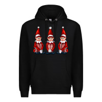 Black Christmas Elfs Premium Hoodie - FaDigitalArtStudio