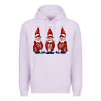 Lilac Christmas Elfs Premium Hoodie - FaDigitalArtStudio