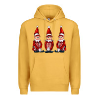 Mustard Christmas Elfs Premium Hoodie - FaDigitalArtStudio
