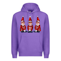 Purple Christmas Elfs Premium Hoodie - FaDigitalArtStudio