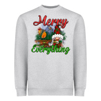 Heather Grey merry everything Heavyweight Sweatshirt - BundleAndBundleShop