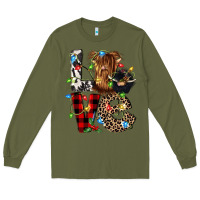 Army Green love cow gnomies Long Sleeve Tee - CowGirlArtShop
