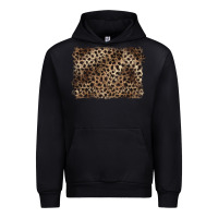 Black handdrawn leopard pattern brown Urban Hoodie - BarkalooDesign