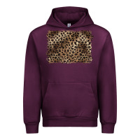 Mauve Wine handdrawn leopard pattern brown Urban Hoodie - BarkalooDesign