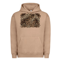 Pigment Burro handdrawn leopard pattern brown Urban Hoodie - BarkalooDesign