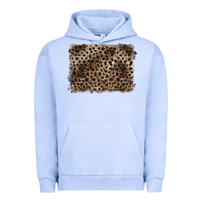 Handdrawn Leopard Pattern Brown Urban Hoodie by BarkalooDesign | Teevron