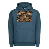Pigment Midnight Navy handdrawn leopard pattern brown Urban Hoodie - BarkalooDesign