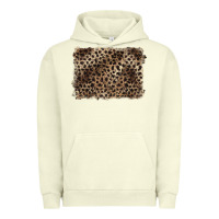 Pigment Pistachio handdrawn leopard pattern brown Urban Hoodie - BarkalooDesign