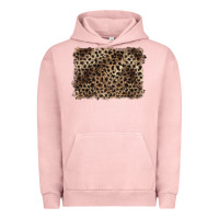Pigment Salmon handdrawn leopard pattern brown Urban Hoodie - BarkalooDesign