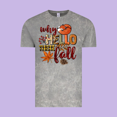 Why Hello There Fall Vintage Tee Designed By Nancycooperartshop