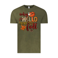 Vintage Olive Why hello there Fall Vintage Tee - NancyCooperArtShop