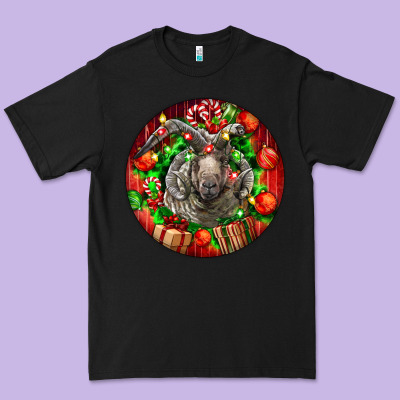 Christmas Navajo Churro Sheep Premium Tee Designed By Lillyallendesigns