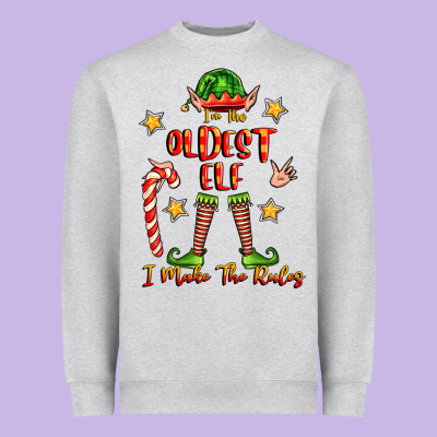 Im The Oldest Elf I Make The Rules Heavyweight Sweatshirt Designed By Fadigitalartstudio